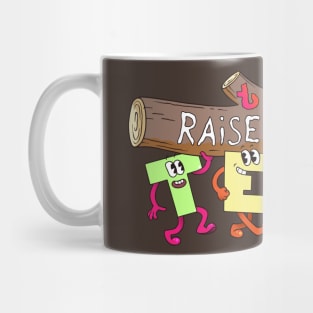 Raise the Bar in 1930s Cartoon Rubber Hose Mug